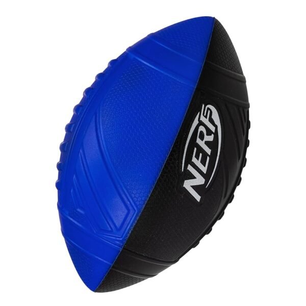 Nerf Pro Grip Football, Blue, Classic Foam Ball, Easy to Catch & Throw, Sports Toys, Christmas Gifts or Stocking Stuffers for Kids
